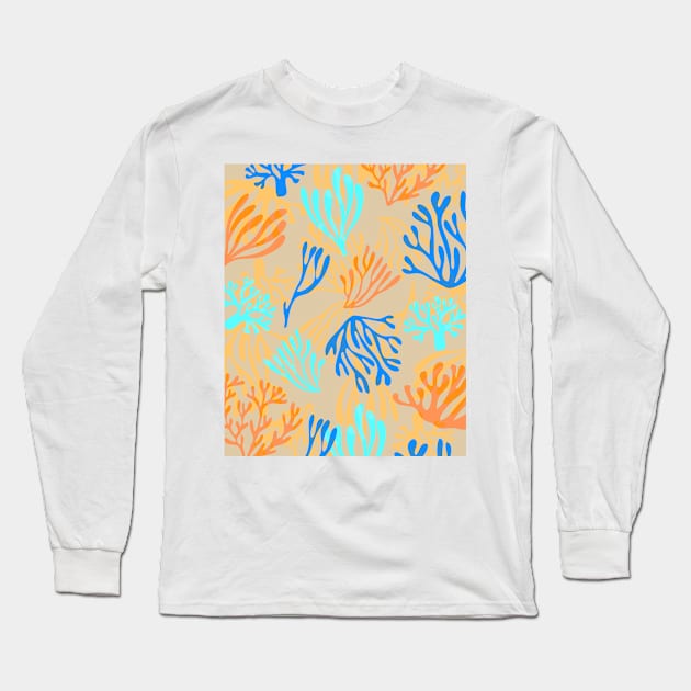 Soledad Coral Long Sleeve T-Shirt by SpilloDesign